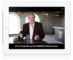 Images on Guinness app on iPad